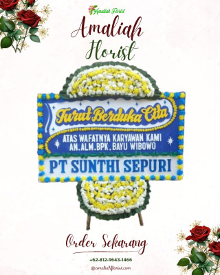 Papan Bunga Duka di Kaubun