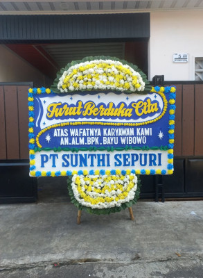 Papan Bunga Duka di Kaubun